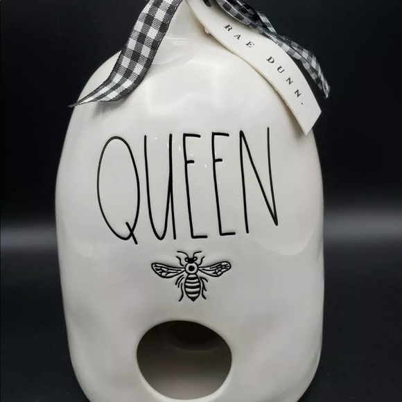 Rae Dunn Queen Bee Ceramic Bird House - Picture 2 of 4